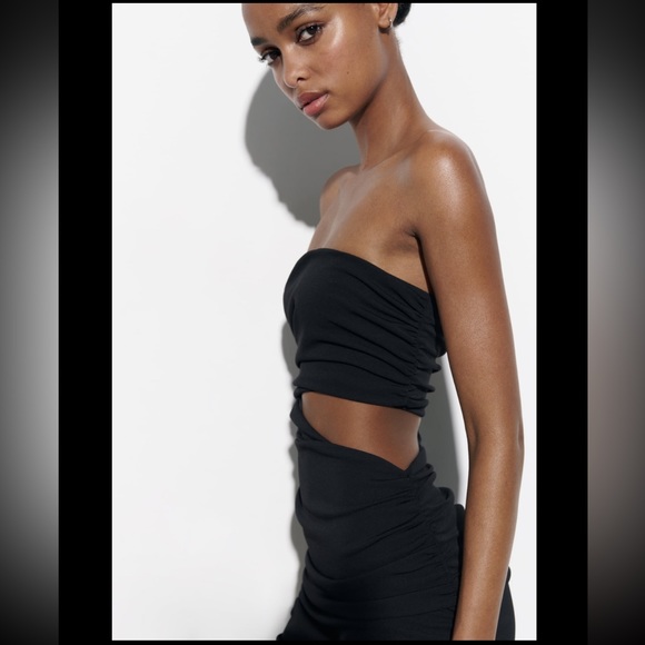 ZARA STRAPLESS DRESS - Picture 9 of 9